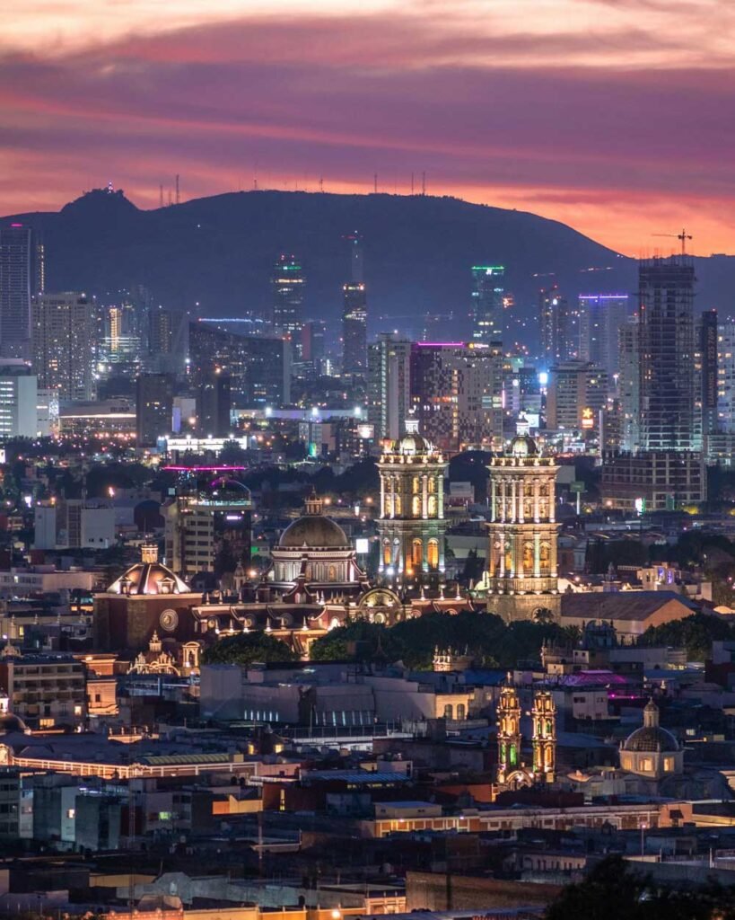 atardecer en Puebla México